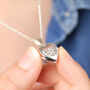 Personalised Sterling Silver Star Heart Locket, thumbnail 1 of 9