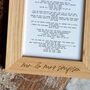 Personalised First Dance Oak Wedding Frame, thumbnail 2 of 3