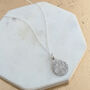 Silver Fingerprint Dewdrop Pendant, thumbnail 1 of 5