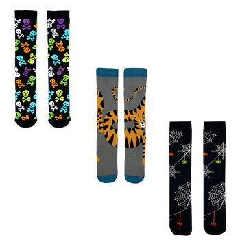 Squelch Transparent Wellies And Three Sock Set Tiger, 4 of 7