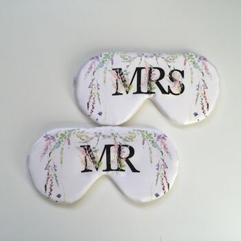 Personalised Mr And Mrs Couples Eye Mask Gift Set, 2 of 7