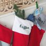 Muslin Christmas Stocking In Multiple Colour Options, thumbnail 2 of 8