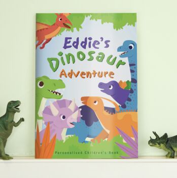 Personalised Dinosaur Adventure Story Book, 4 of 9