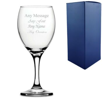 Personalised Engraved Imperial 16oz Wine Glass, 2 of 5