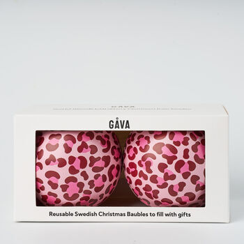 Duo Of Baubles In Swedish Design Filled With Swedish Candy, 8 of 12