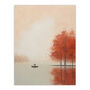 Boating On The Autumn Lake Calm Peaceful Wall Art Print, thumbnail 6 of 6