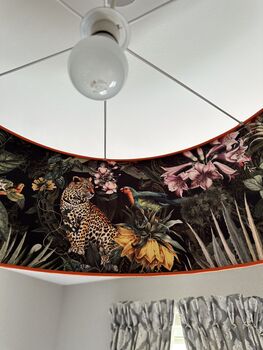 Double Sided Orange Leopard Lampshade / Ceiling Light, 2 of 3