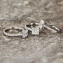 Lab Grown Asscher Cut Diamond Engagement Ring, thumbnail 6 of 6