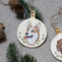 Custom Pet Portrait Christmas Tree Decoration, thumbnail 2 of 12