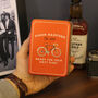 Personalised Retro Bike Hip Flask Tin With Matching Tin, thumbnail 3 of 5