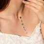 Kaleidoscope Y Lariat Sterling Silver Drop Necklace, thumbnail 6 of 9