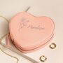 Personalised Birth Flower Heart Travel Jewellery Case, thumbnail 4 of 6