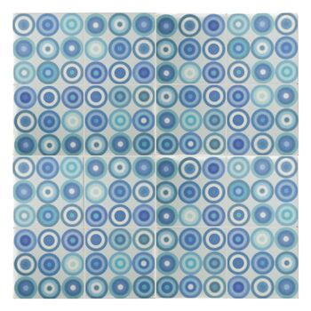 Turquoise Blue 'Circles' Tile, 6 of 11