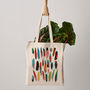 Feathers Canvas Tote Bag, thumbnail 3 of 4