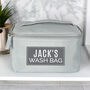 Personalised Classic Grey Makeup Wash Bag Vanity Case, thumbnail 6 of 7