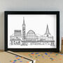 Stevenage Skyline Art Print Unframed, thumbnail 3 of 6