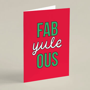 'Fab Yule Ous' Funny Christmas Card, 5 of 6