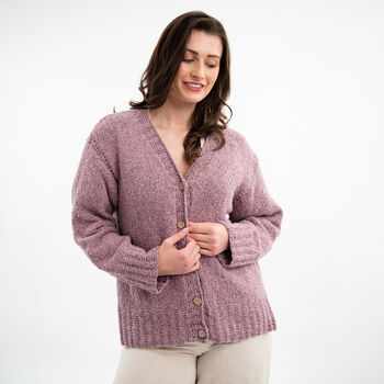 All Seasons Easy Cardigan Knitting Kit, 8 of 11