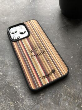 Personalised Real Wood Case For iPhone 13 And 13 Pro, 2 of 12
