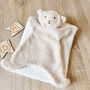 Personalised Soft Teddy Bear And Sheep Comforter For Newborn, thumbnail 10 of 12