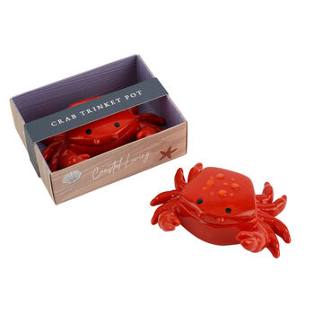 Coastal Living Ceramic Crab Ring Holder Trinket Pot • In Gift Box • Nautical Gift • Seaside Gift • Beach Theme, 3 of 6