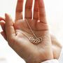 Organic Hoops Pendant Necklace In Silver Plating, thumbnail 4 of 8