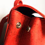 Sustainable Cork Small Backpack Red, thumbnail 9 of 10