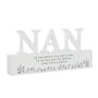 Personalised Floral Wooden Nan Ornament, thumbnail 4 of 5
