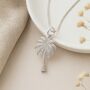 Personalised Sterling Silver Palm Tree Necklace, thumbnail 1 of 10