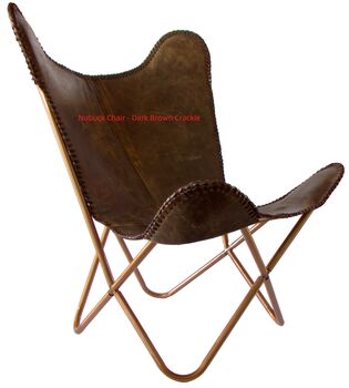 Nu Buck Leather Butterfly Chairs Different Colours, 8 of 12