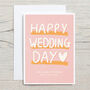 Happy Wedding Card Personalised Card, thumbnail 3 of 4