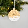 Family Baby Polar Bear Childs First Christmas Bauble, thumbnail 1 of 4