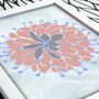 Set Of Three Abstract Flower Art Print, thumbnail 2 of 3