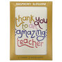 'Thank You To An Amazing Teacher' Card Set, thumbnail 4 of 4