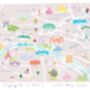 Personalised Map Of Paris Illustrated Art Print, thumbnail 4 of 4