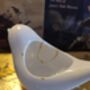 White Porcelain Bird Ornament, thumbnail 2 of 3