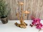 Wooden Mushroom Statue Teak Root Toadstool Nature Gift, thumbnail 1 of 10