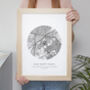 Personalised 'Our Special Place' Handmade Map Print, thumbnail 4 of 11