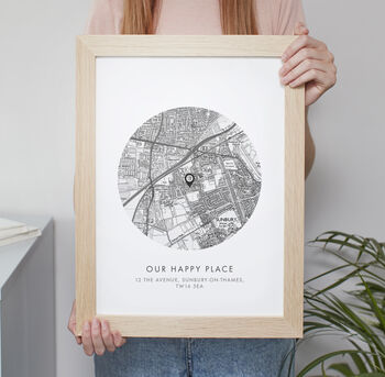 Personalised 'Our Special Place' Handmade Map Print, 4 of 11