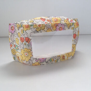 Floral Liberty Pattern Accessible Clear Face Mask, 2 of 8