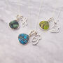 Silver Initial And Birthstone Crystal Necklace, thumbnail 1 of 9