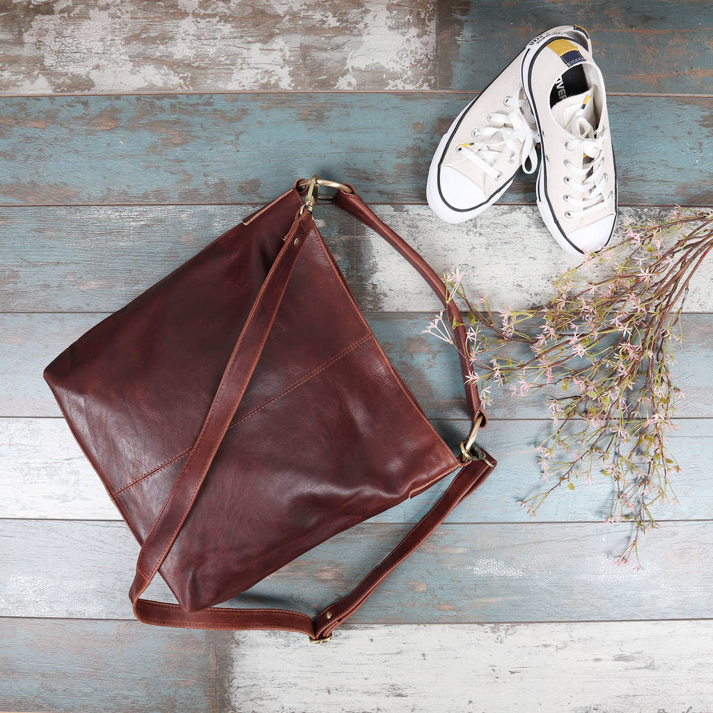 shoulder bag brown leather