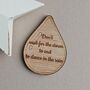 'Don't Wait For The Storm…' Raindrop Pocket Token, thumbnail 1 of 2