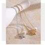 Monaco D’or Gold Pearl Sea Star Blossom Gift Necklace, thumbnail 3 of 4