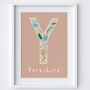Y Is For Yorkshire Art Print, thumbnail 2 of 3
