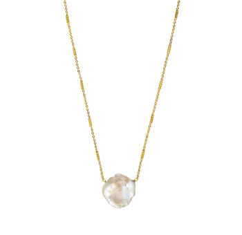 Gold Plated Freshwater Pearl Necklace, 2 of 3