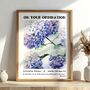 Personalised Ordination Flowers Print Ordination Gift, thumbnail 1 of 10