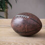 Decorative Antique Leather Style Rugby Ball, thumbnail 1 of 3