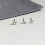 Sterling Silver Crystal Nose Stud Set, thumbnail 2 of 7