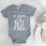 My Grandma Is The Best At.. Personalised Babygrow, thumbnail 2 of 9